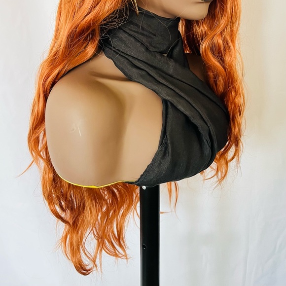 24” Cool Copper Color 13x2.5 Lace Front Wig for Daily Wear/Halloween/Events - Picture 5 of 12
